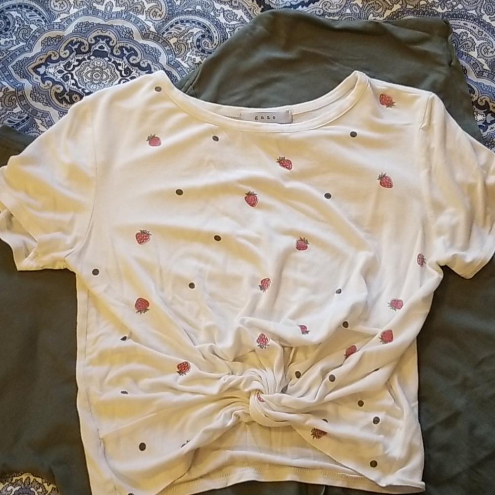 Strawberry crop top